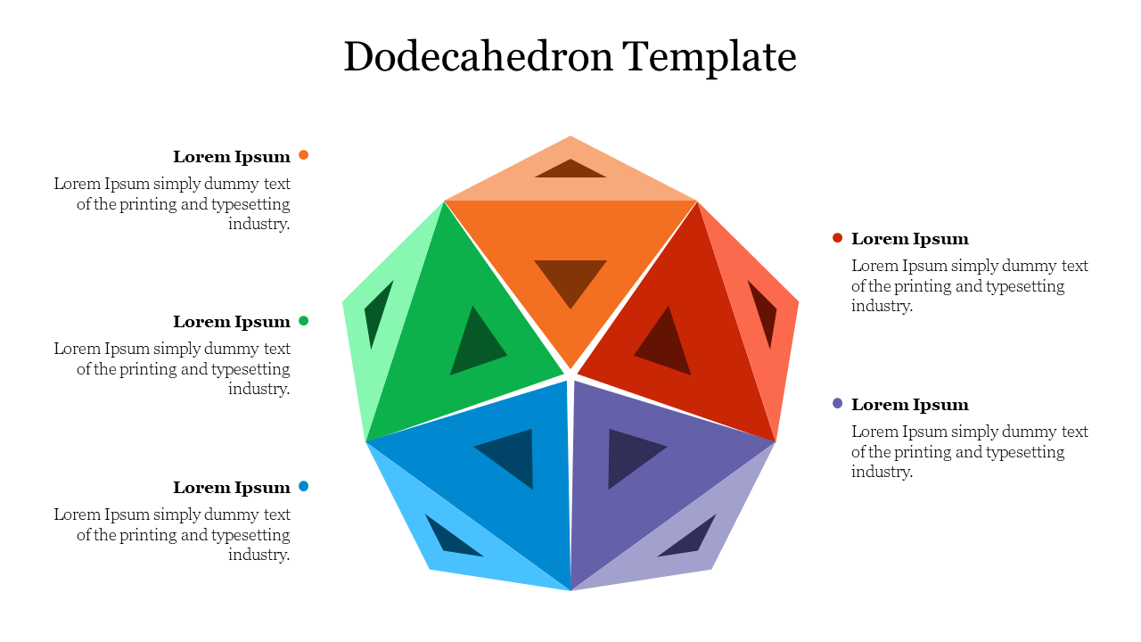 Dodecahedron PPT Presentation Template and Google Slides